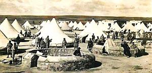 1379- Bedeau - Zouaves montant les tentes2